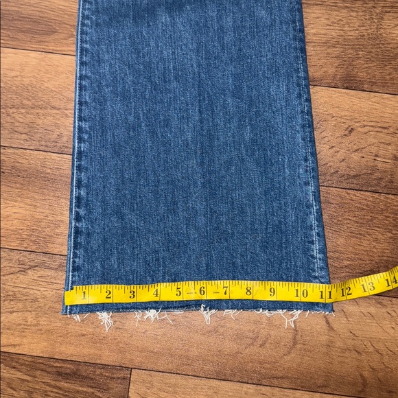 Mother Superior Size 26 The Hustler Roller Heel Fray Jeans In Wash Perfect Drug - Picture 12 of 16